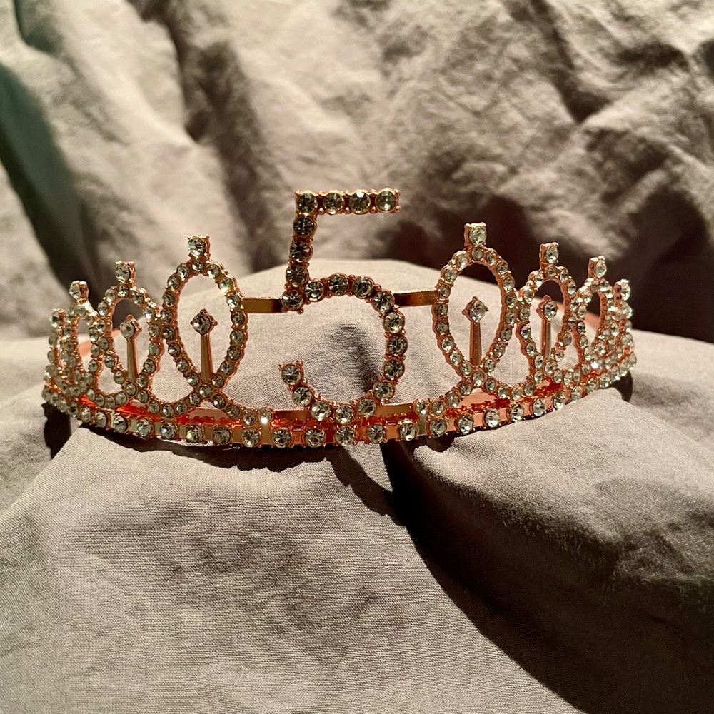 Rose Gold Five Tiara